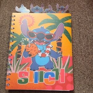 Stitch Spiral Notebook with Tropical Design